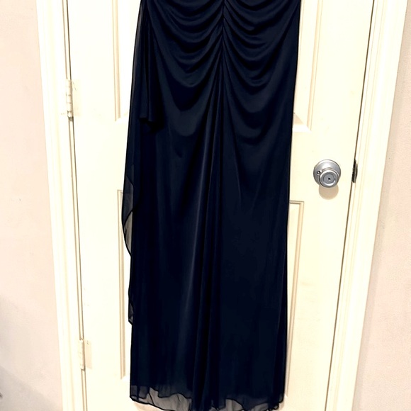 X By Xscape Chiffon Lace Sleeve Dress - Picture 9 of 9